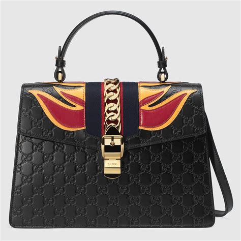 gucci signiture bag|Gucci satchel bag women's.